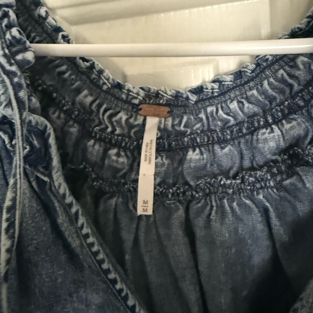 Free People Ainsley Acid Wash Top - Picture 7 of 7